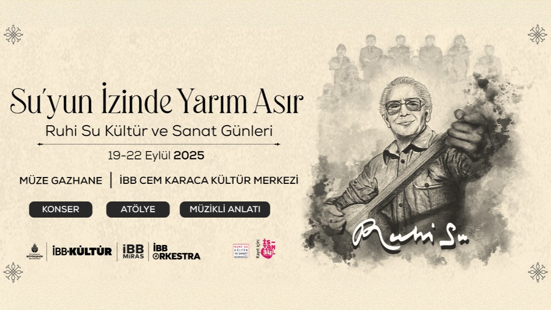 “SU’YUN İZİNDE YARIM ASIR: RUHİ SU KÜLTÜR ve SANAT GÜNLERİ” ile USTA SANATÇININ ANISINA KONSERLER, SÖYLEŞİLER ve ATÖLYELER 19–22 EYLÜL’DE!