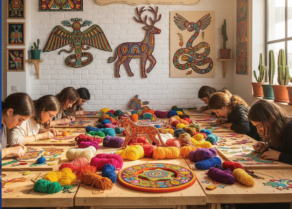 Nierika Rengarenk İp Dolgu Atölyesi